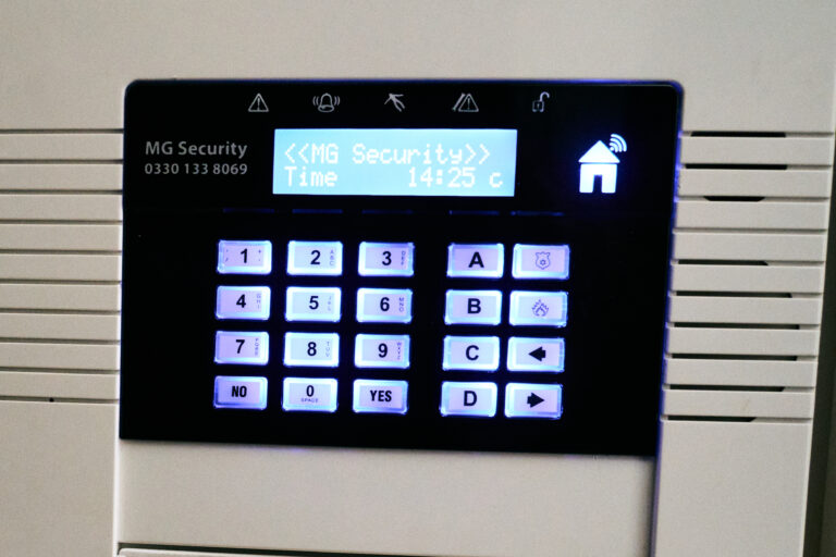 MG Security Alarm Installation Alarm Panel
